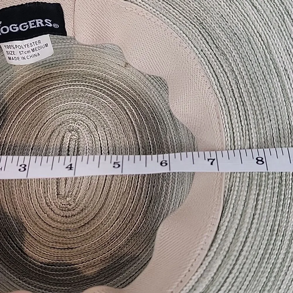 Sloggers Floppy Hat Wide Brim Variegeted Neutral Colors Size M